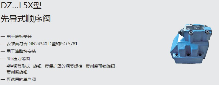 SHLIXIN上海立新DZ…L5X型先導(dǎo)式順序閥